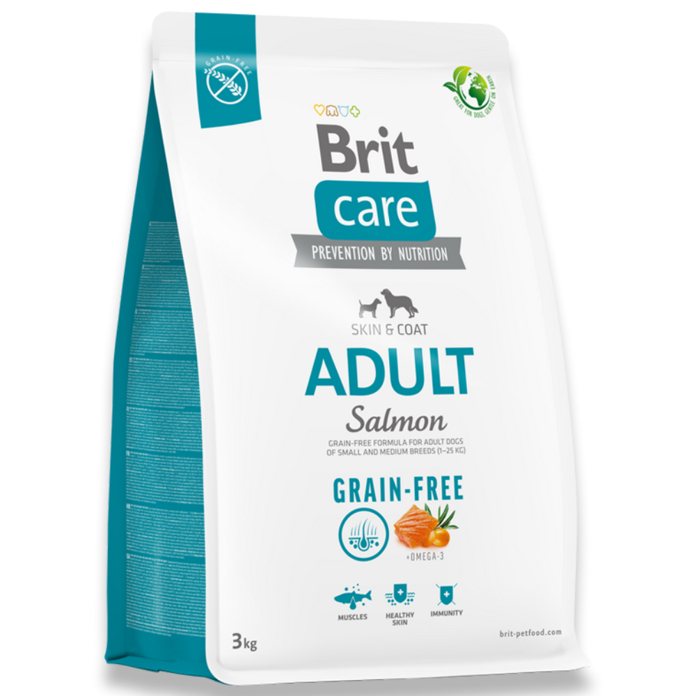 브릿 케어 독 그레인프리 어덜트, 1개, 3kg, 연어 48,800원