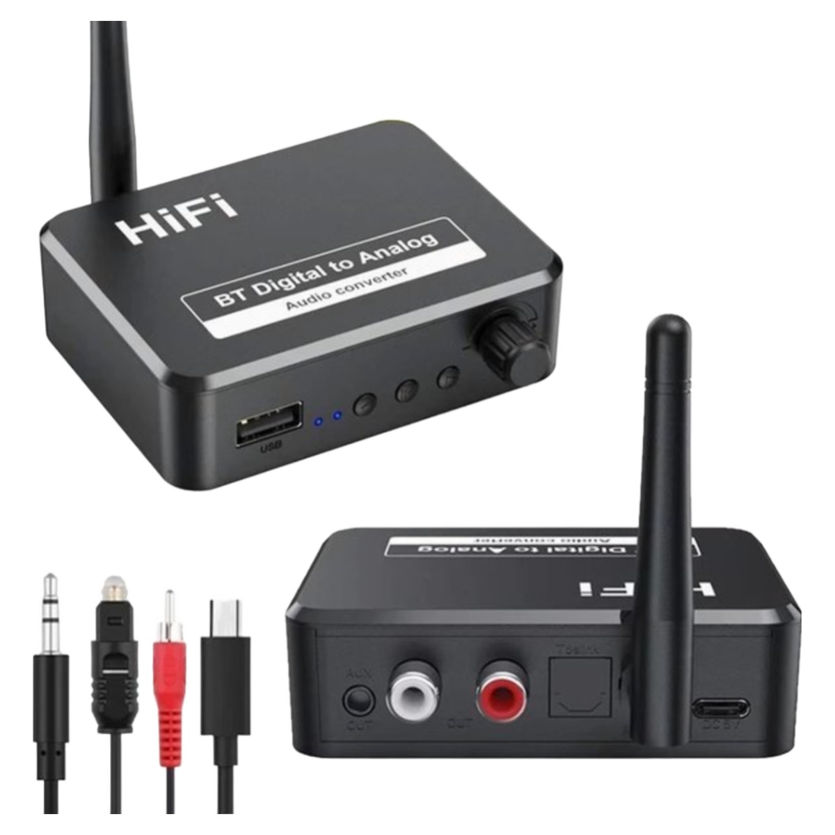 BLS-B35 블루투스 5.1 수신기 U 디스크 DAC 오디오 변환기 Spdif 3.5MM AUX 2 RCA 앰프 스피커 20,250원