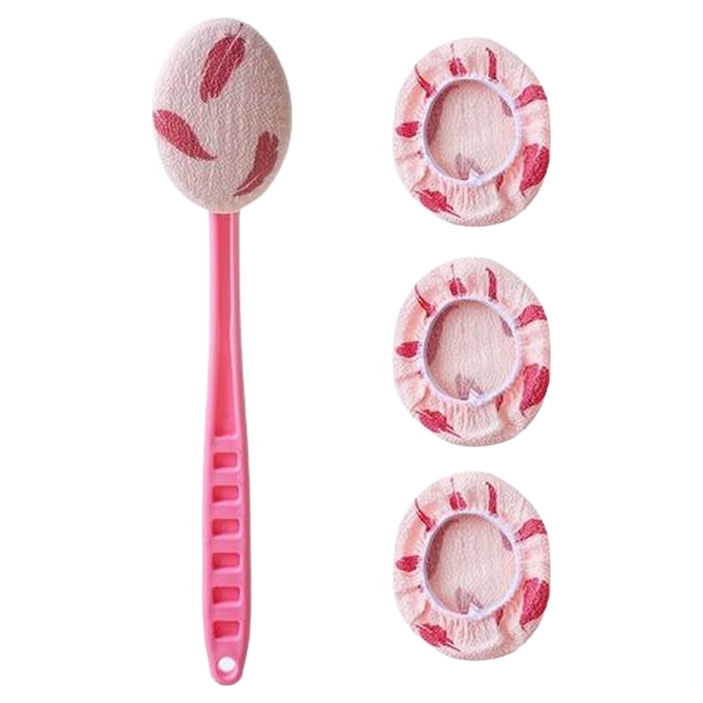 셀리빙 때타올 등밀이 + 등자루 리필 3p 세트 370 x 105 x 75 mm, 핑크, 1세트 5,570원