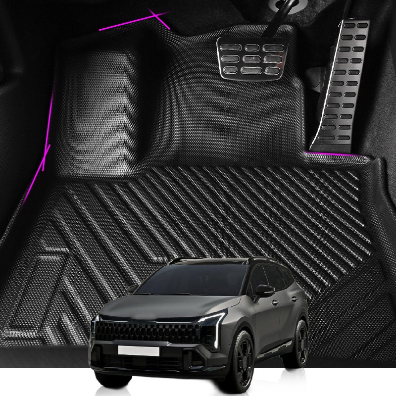 스포티지 페이스리프트 TPE 차량용 카매트 3D 고무매트 확장형 88,900원