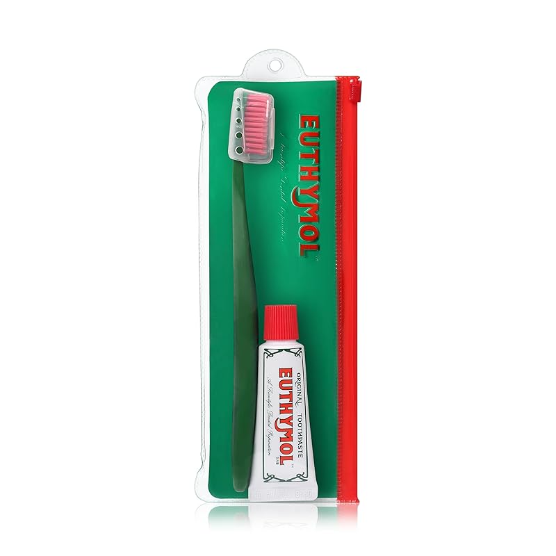 일본 공식 유시몰 오리지널 여행 세트 EUTHYMOL 휴대용 칫솔 치약 20g 20,820원