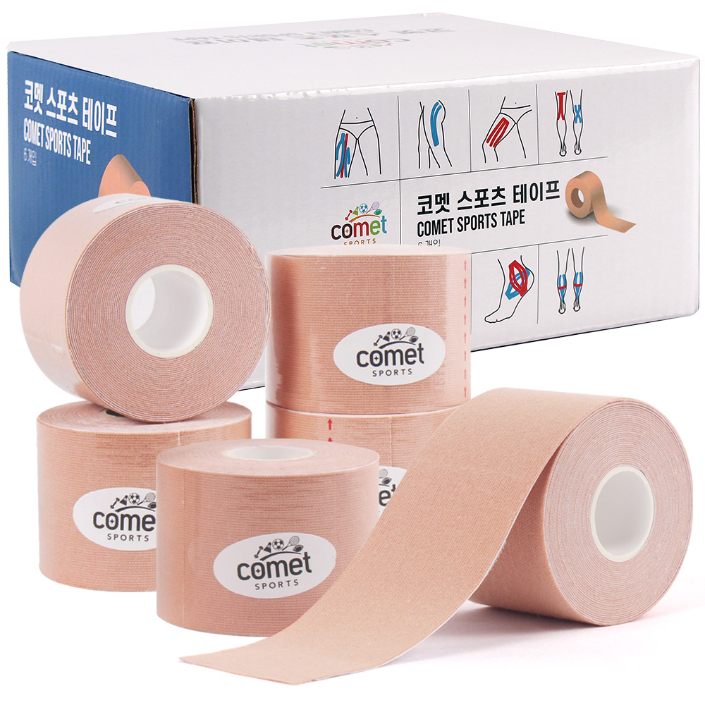 코멧 스포츠 테이프 5cm*5M 6롤 12,990원