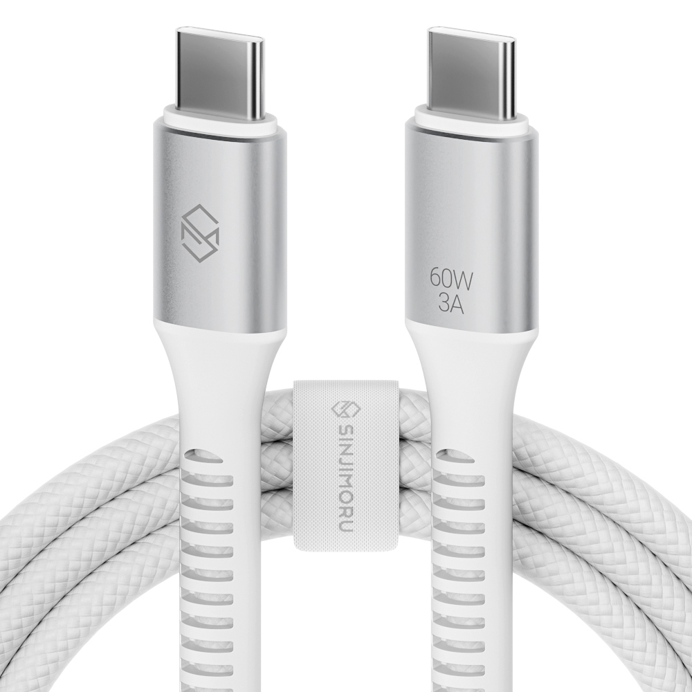 신지모루 C타입-C타입 우븐 60W PD 초고속 충전 케이블 + 단자 보호캡 + 케이블 스트랩 4,730원