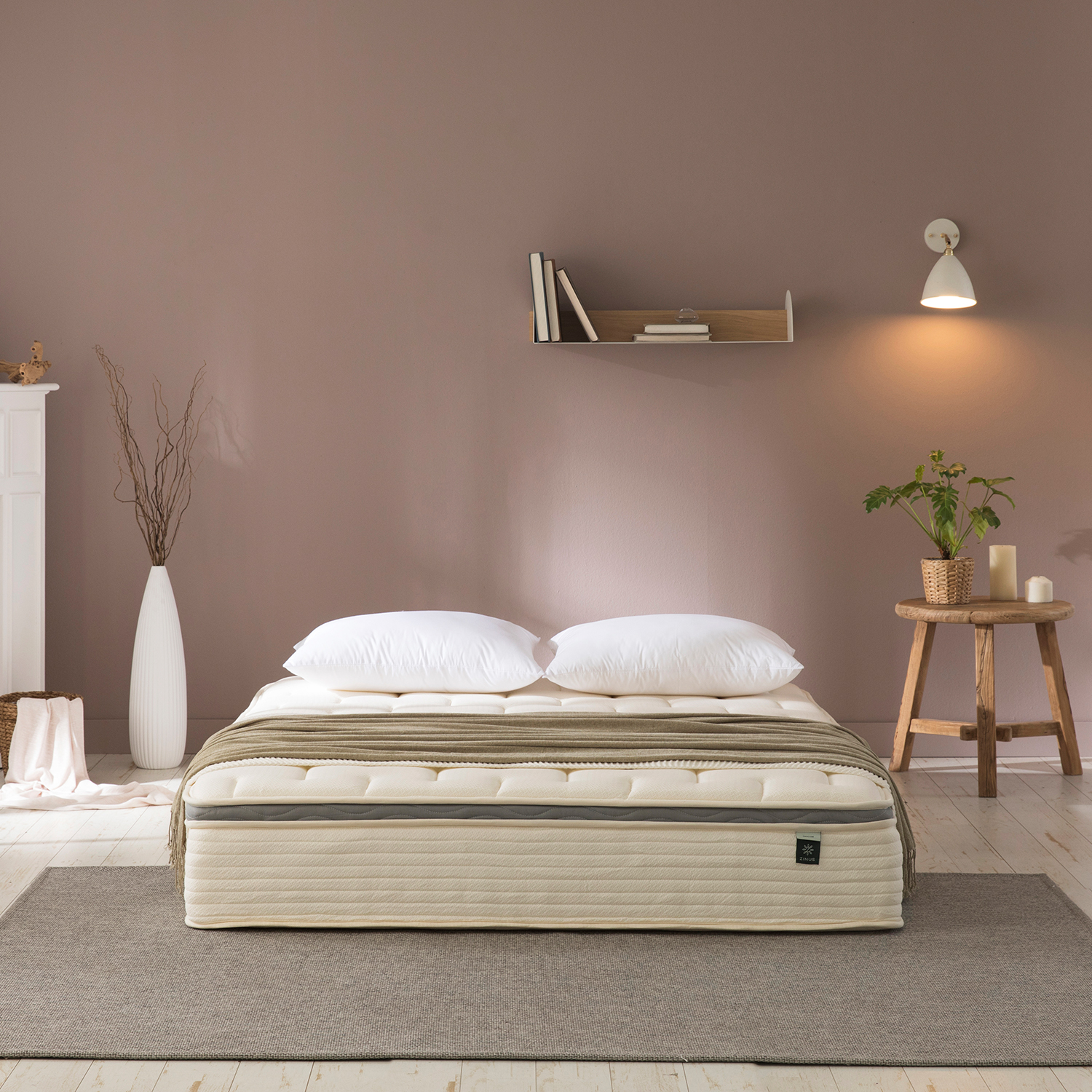 지누스 라돈테스트 기준충족 얼티마 하이브리드 스프링 매트리스, 23cm 347,800원