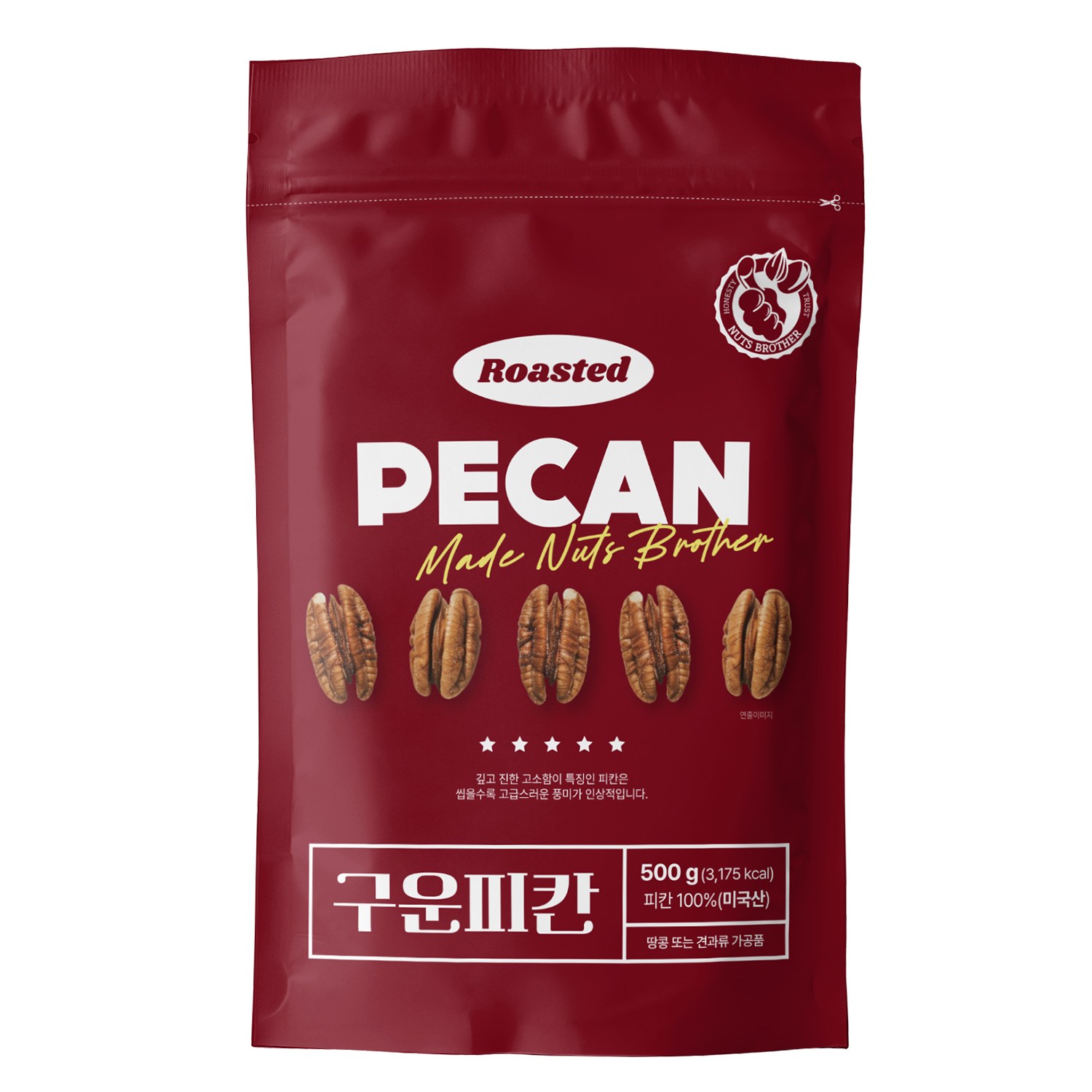 너츠브라더 구운피칸, 500g, 2개 28,900원