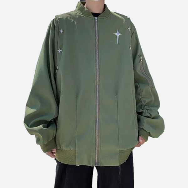 킹앤조이 던비트 메탈 스터드 항공점퍼 48,800원