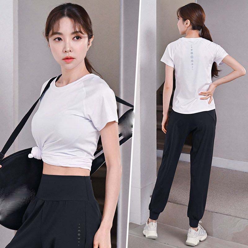 AOKADA  여성 런닝복 조깅복 트레이닝복 요가복 헬스복 운동복 기능성 긴팔 + 조거팬츠 2종 상하의 세트 40,000원