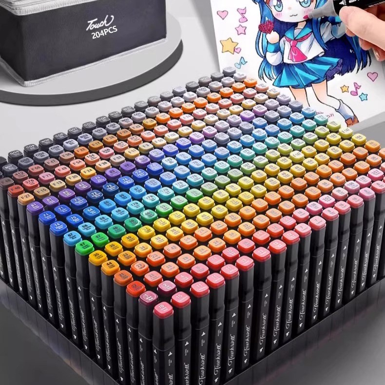 262 색 마카펜 양방향 유성 미술생부터 초등학생까지+고급 수납박스, 1개, 204색 32,800원