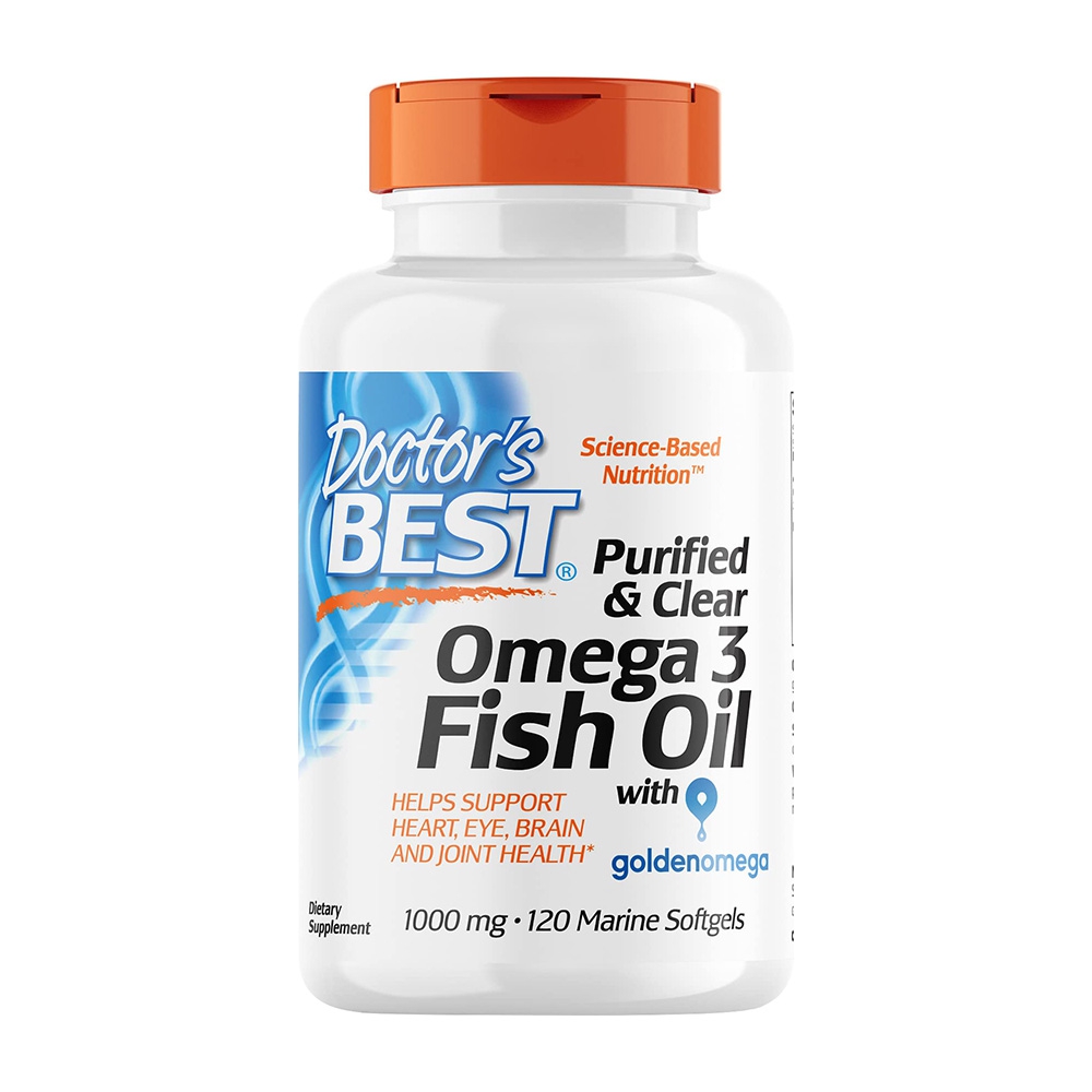 닥터스 베스트 퓨리파이드 & 클리어 오메가 3 피쉬 오일 1000 mg 위드 골든오메가 120 마린 소프트젤 42,450원