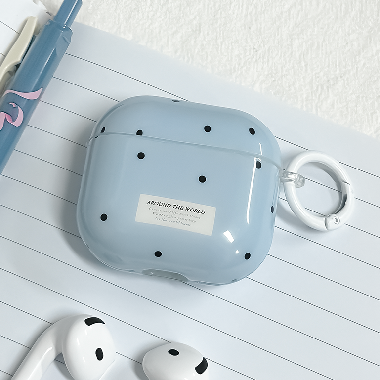 링고룸 에어팟 러브 도트 케이스 키링 세트 보호 하드 실리콘 + 청소브러쉬 증정 9,900원