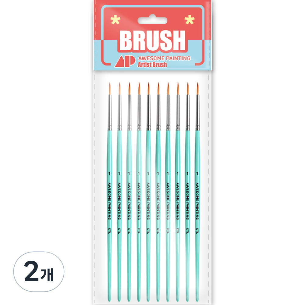 어썸페인팅 다용도 세필 둥근 디테일 라이너 붓 16,080원