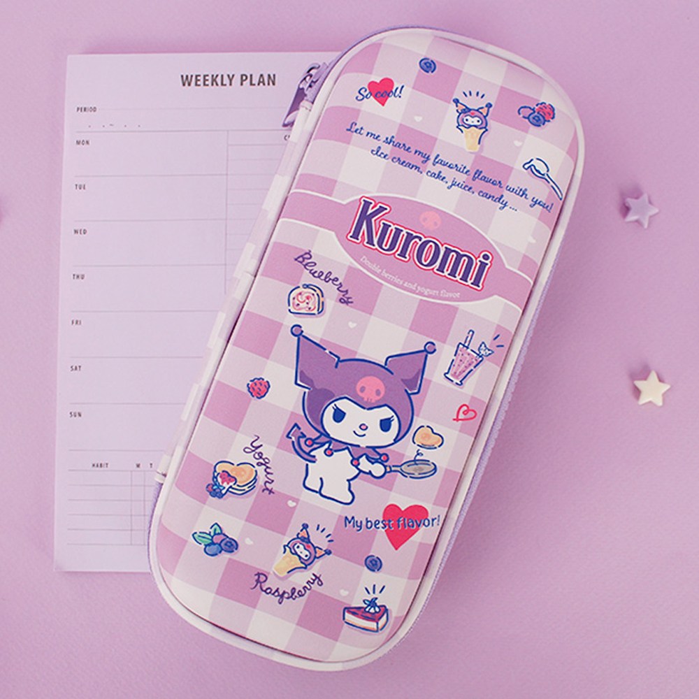 필통 산리오 체크EVA 파우치 학생필통 초경량 필통 멀티파우치 12,900원