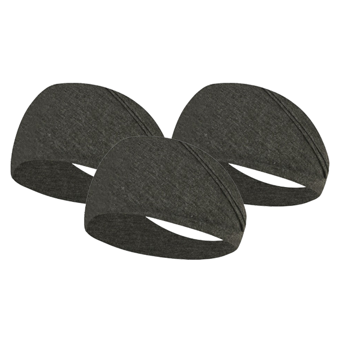 씨에스소울 스포츠 와이드 땀 흡수 헤어 밴드, 그레이, 3개 8,990원