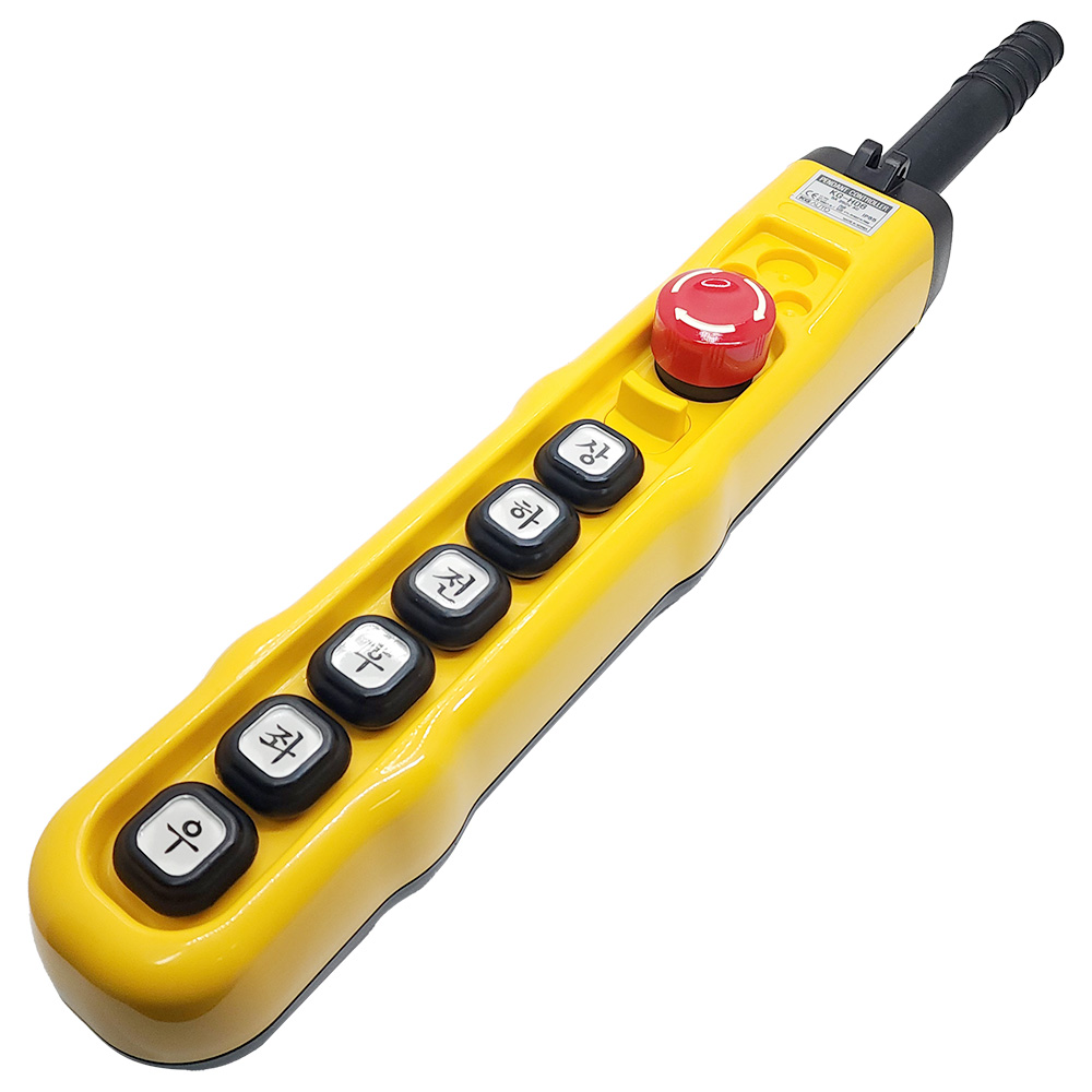 KG오토 KG-H06EAAA 비상정지 6버튼 호이스트 리프트 스위치 방우 크레인 상하전후좌우 25,500원