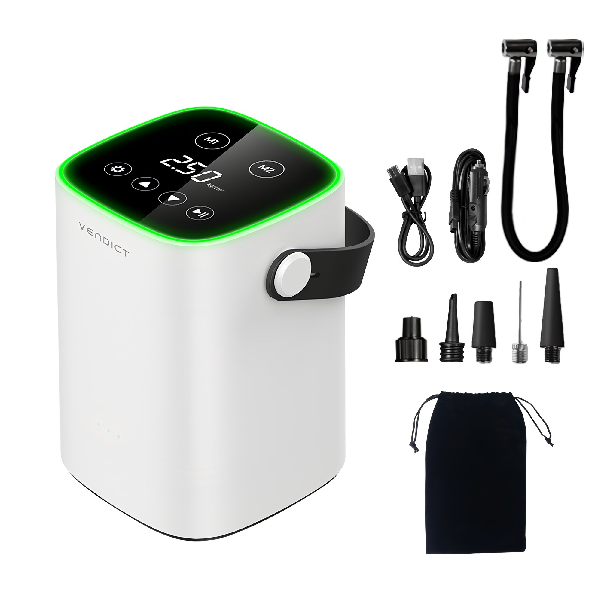 벤딕트 자동차 타이어 무선 공기압 주입기 7500mAh + 60cm 양방향 노즐 59,320원