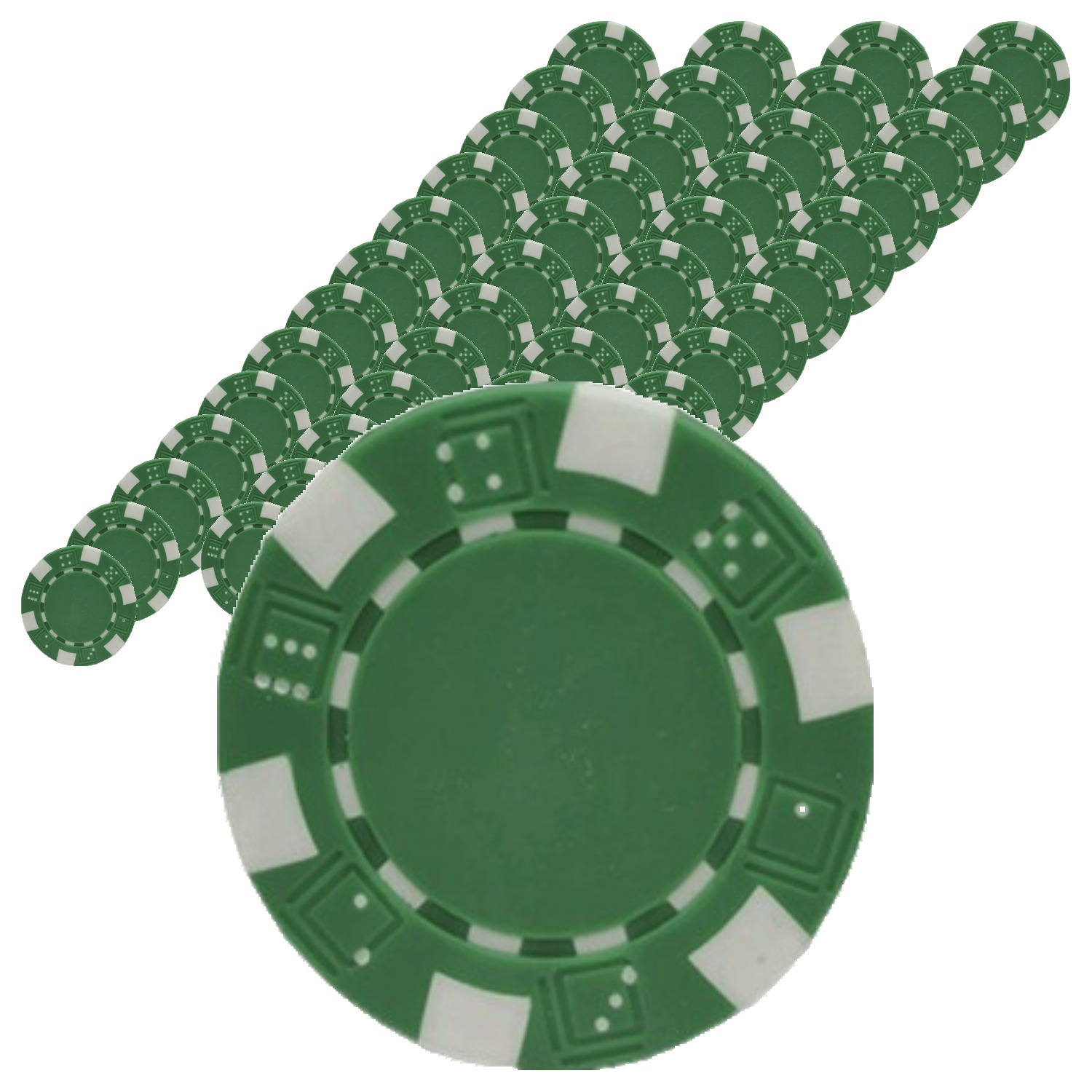 다싸닷컴 국제규격 컬러 포커칩, 그린, 50개 6,000원
