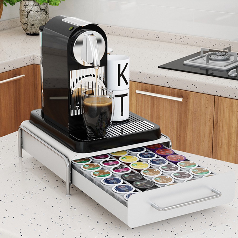 리빙쉘 서랍형 커피 캡슐 컨테이너 홀더, 블랙, 1개 33,800원