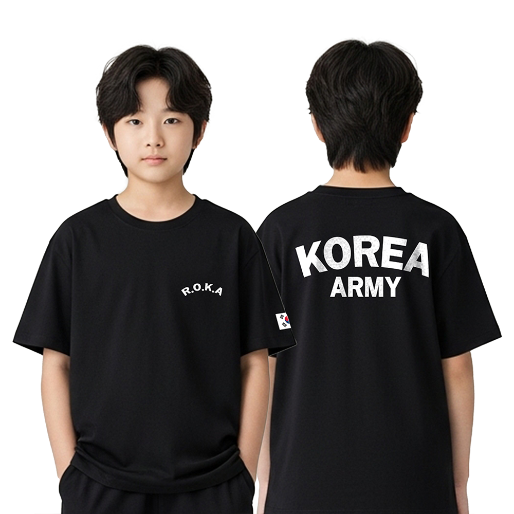 로크택티컬 1+1 키즈 국산 ROKA KC인증 면100% 로카티 군인티셔츠 19,900원