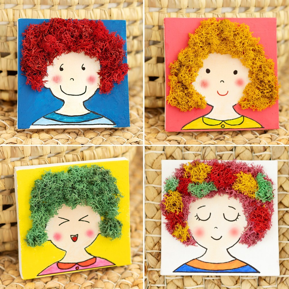 스칸디아모스 액자 만들기 키트 얼굴 원예 수업 중학생 어르신 노인 diy 자화상 3,680원