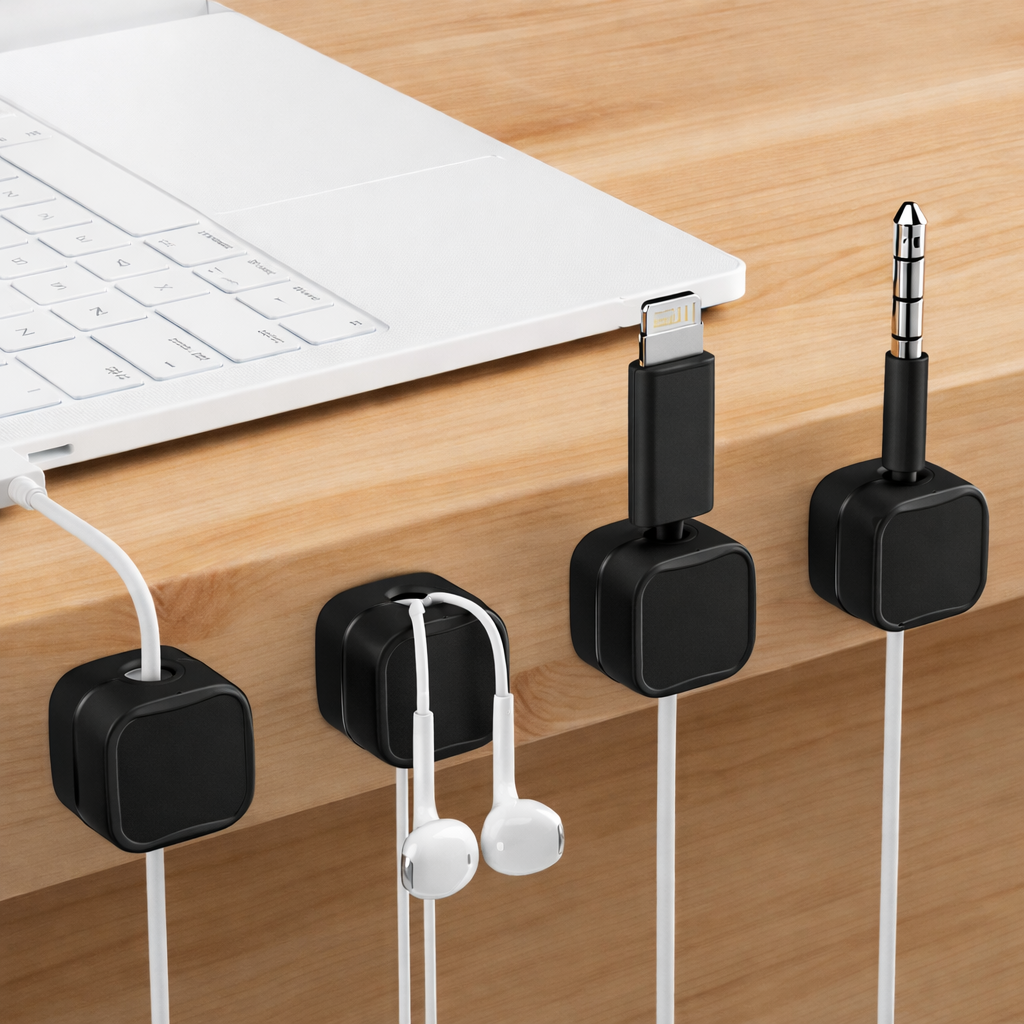 벨이지몰 케이블 선정리 마그네틱 자석 홀더, 블랙, 12개 8,100원