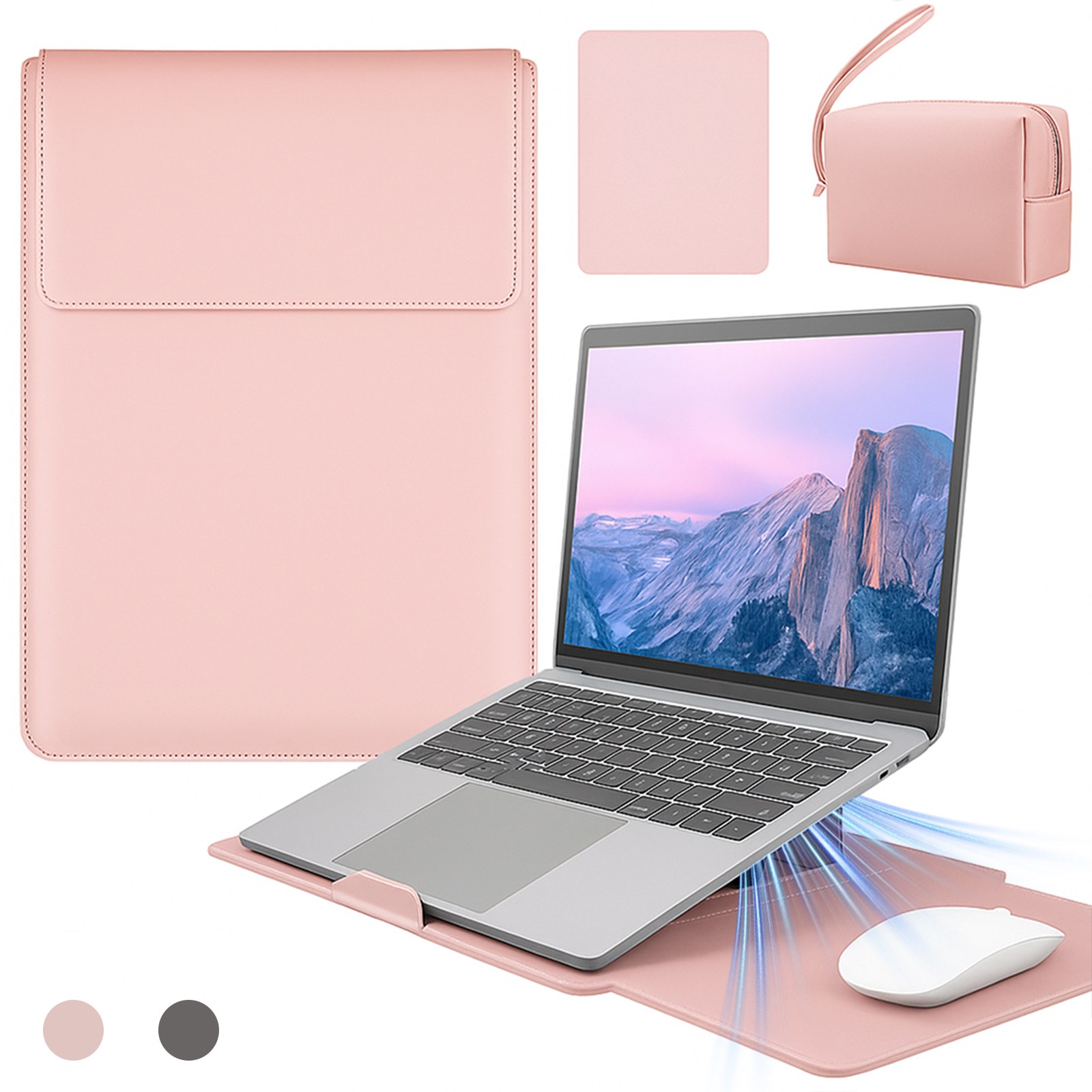 Folvia 15인치 거치대 겸용 노트북 파우치 방수 맥북 LG그램 삼성용 12,900원