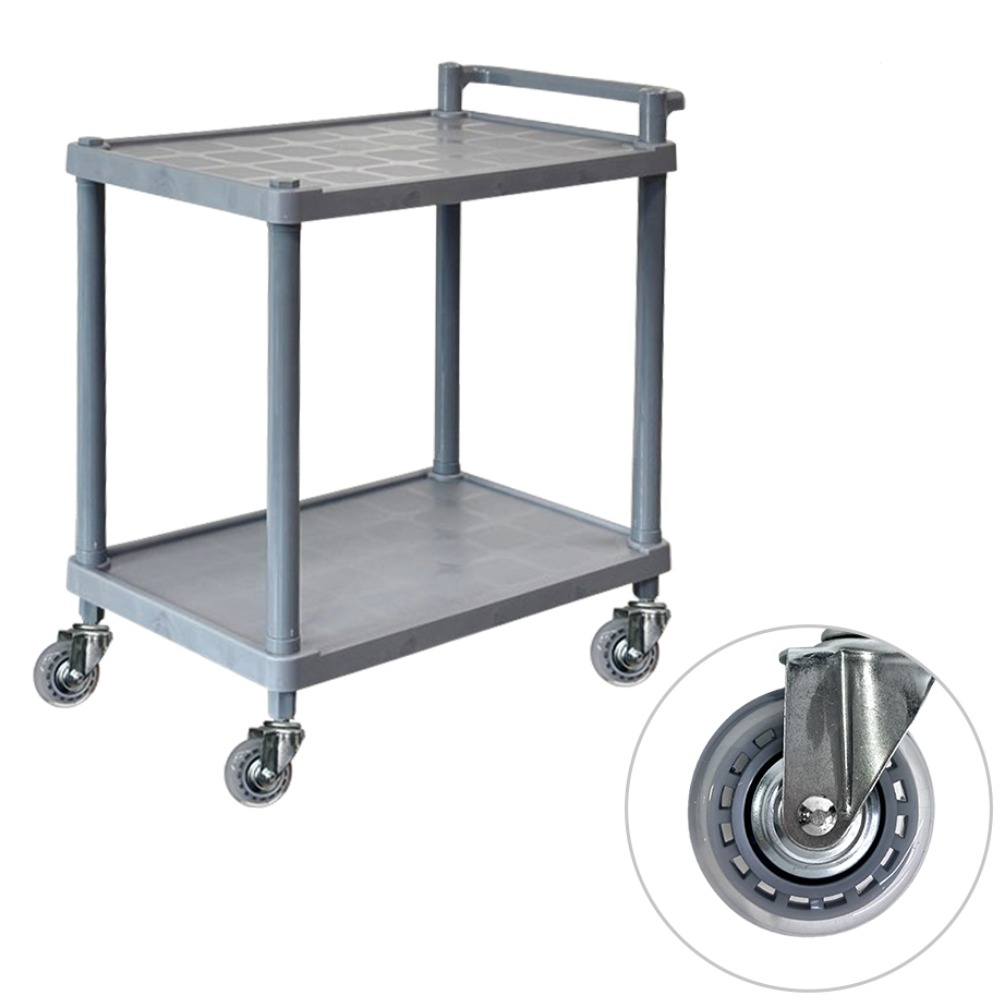 크린핏 2단 ABS 식당 서빙 카트 회색 (무소음 바퀴), 1개 95,900원