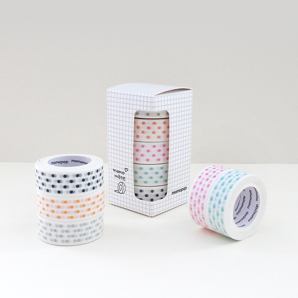 모모마테 도트 마스킹테이프 세트 15,000원