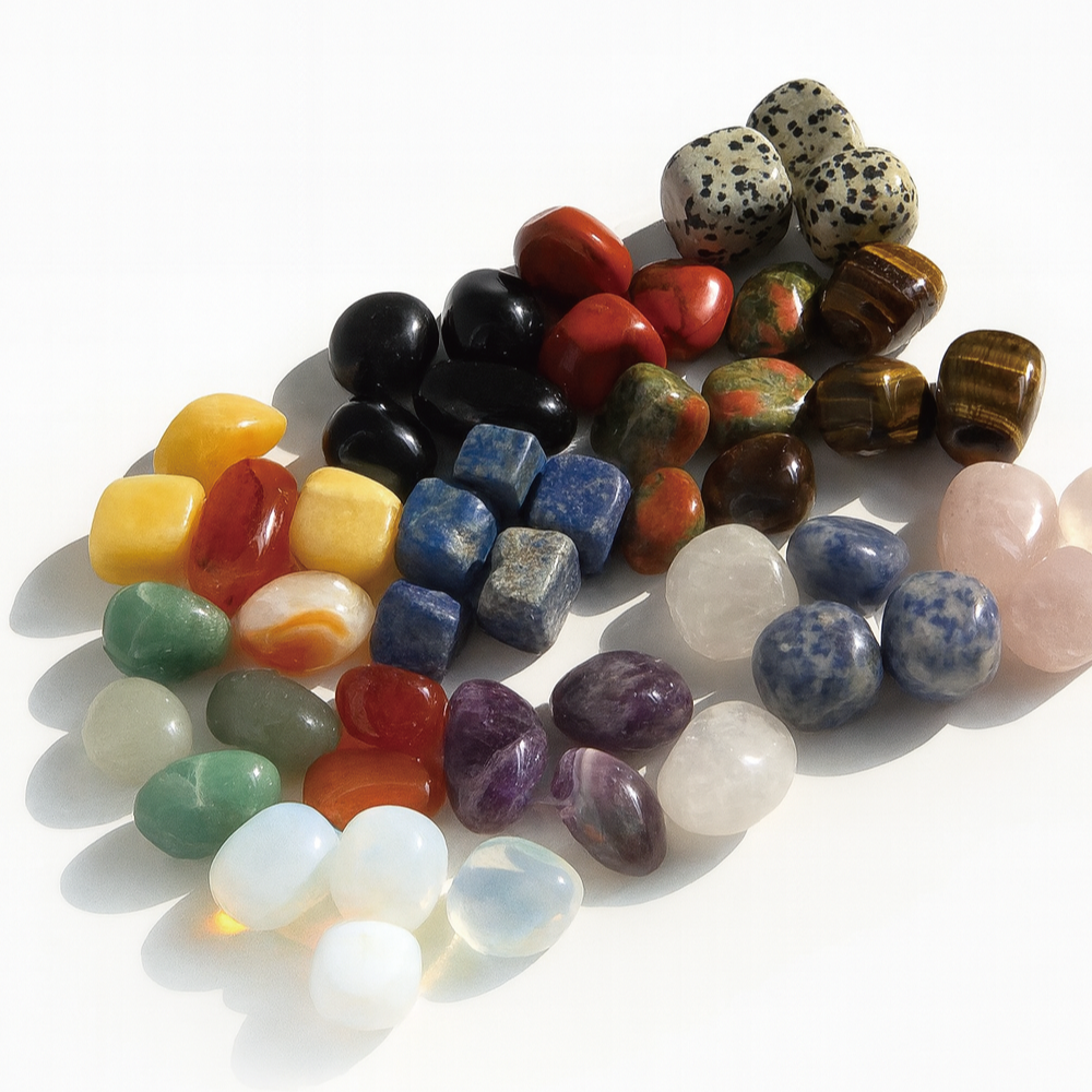 천연 크리스탈 파워 스톤 컬렉션 500g 로즈쿼츠 자수정 타이거아이 외 13종 원석 21,450원