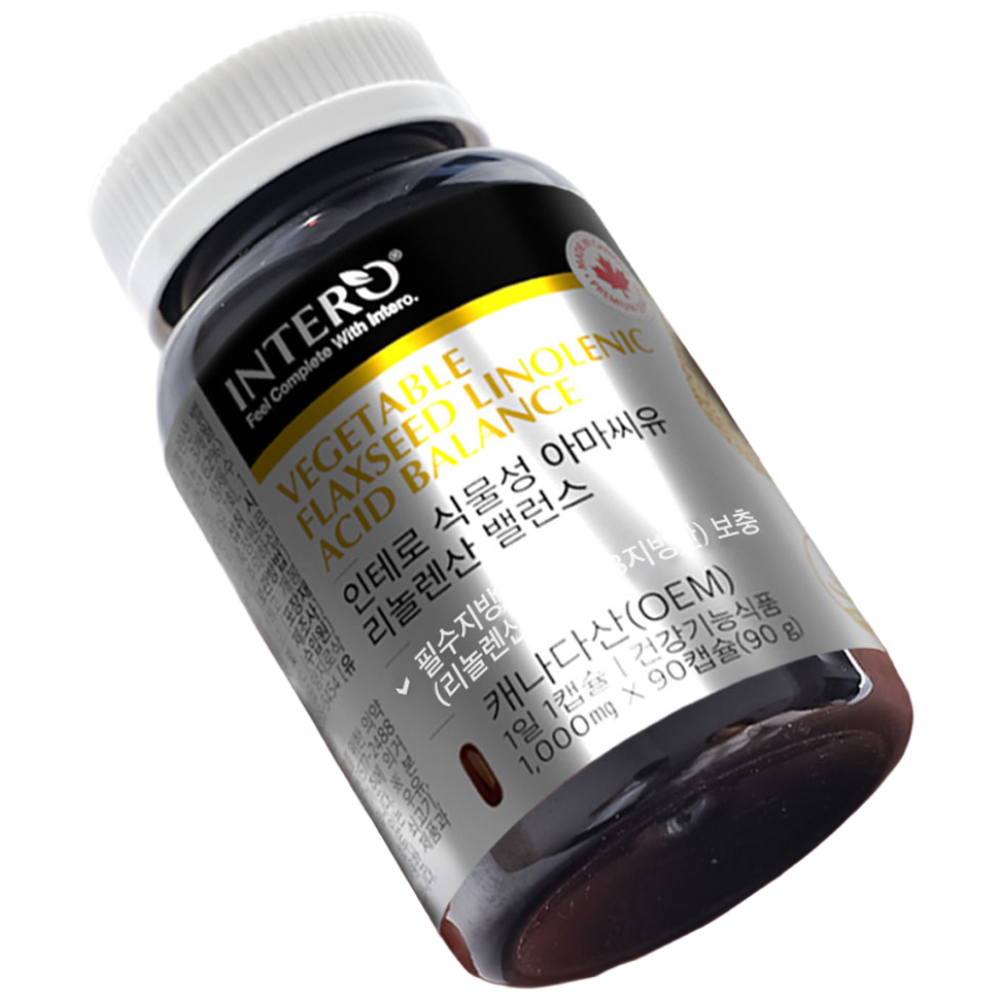 비비킹 인테로 식물성 캡슐 아마씨유 오메가3계 필수 지방산 리놀렌산 플렉시드 저온압착 아마씨 오일 캐나다 필수 지방산 인테로 식약처 인증 건강기능식품 영양제, 90정, 1개 14,300원