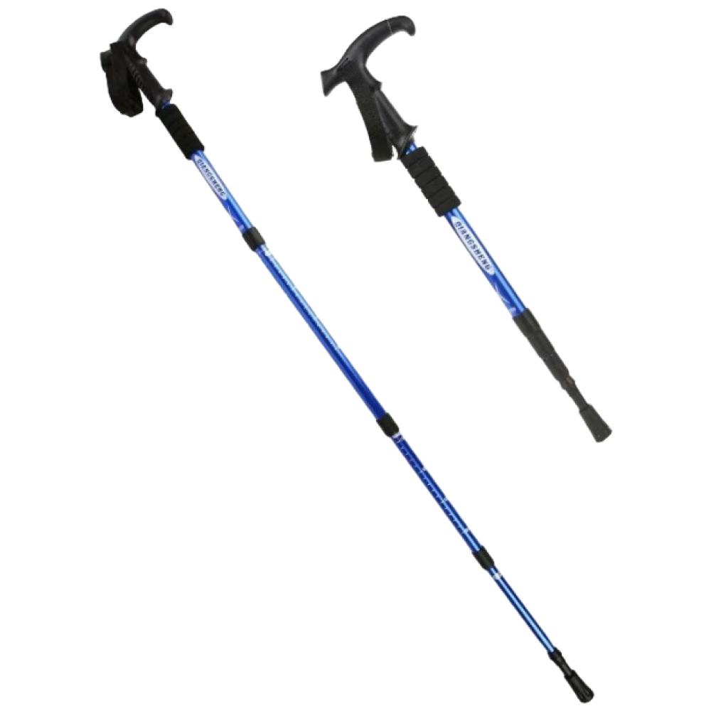 뉴빛클라스 초경량 두랄루민 T형등산 스틱 길이조절 안티쇼크 하이킹 트래킹 폴, 2개 17,500원