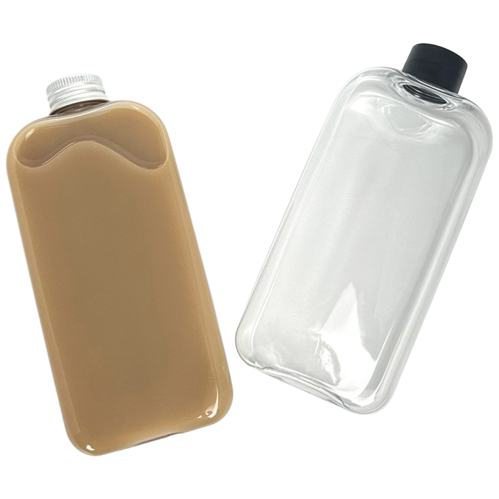 사각 납작 밀크티병 더치병 플라스틱 페트 보틀 24파이 캡, 1개, 300ml 540원