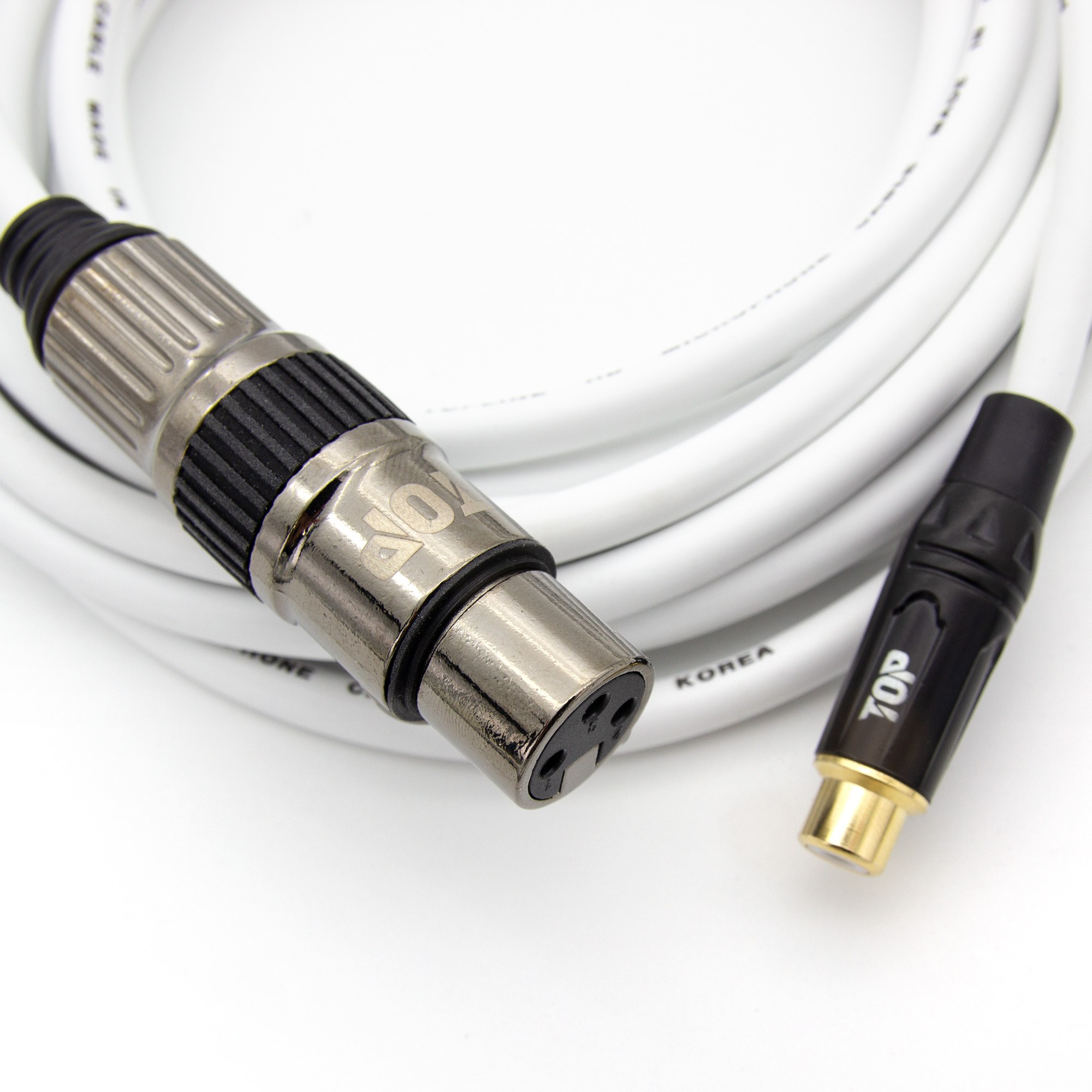 HDTOP HDTOP 국산 RCA 암 TO XLR 암 케이블 화이트 2M HT-TP1069 23,000원