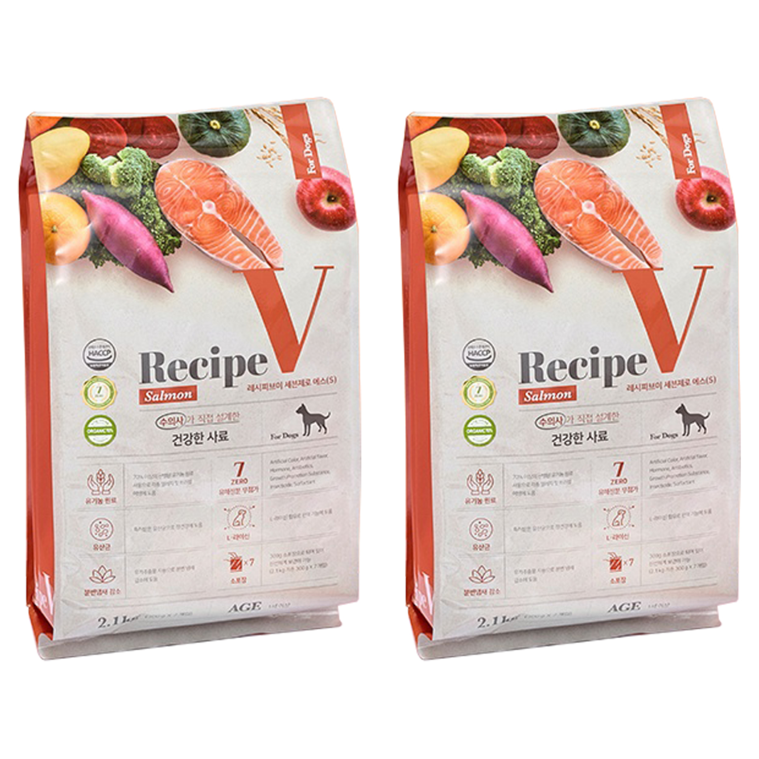 유한양행레시피브이 1세 이상 강아지 세븐제로 건식사료 37,600원