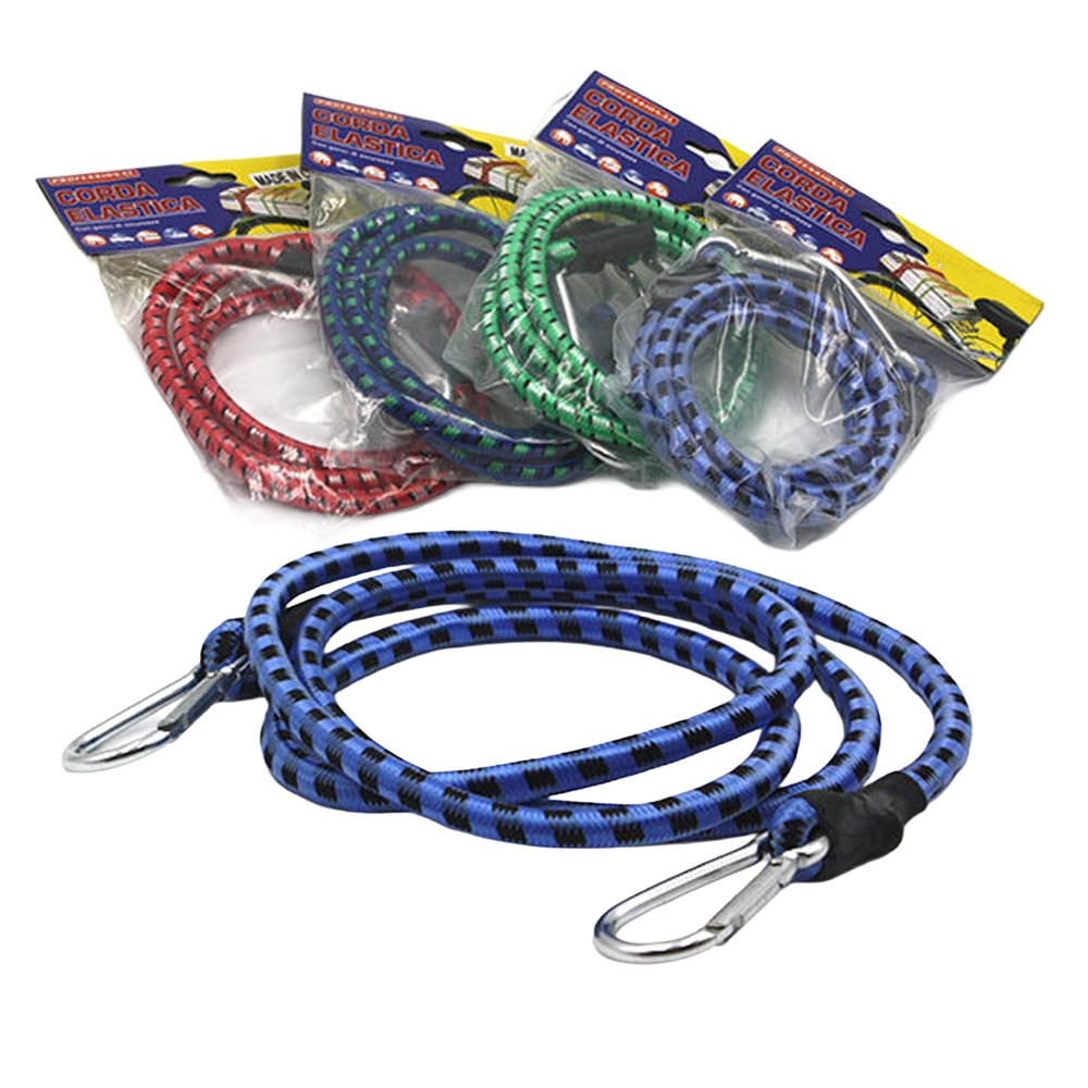 골든트리 양쪽 비너 탄력 고리줄바 2M 화물고정 자전거줄 고무줄 걸이 로프 짐받이줄, 랜덤색상(추가/변경), 1개 5,900원
