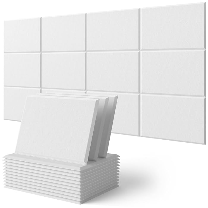 타오진 접착형 흡음판 방음판 문소음방지 현관문 원룸 오피스텔 아파트 흡음재 34cm x 20cm, 12개, 흰색 24,900원