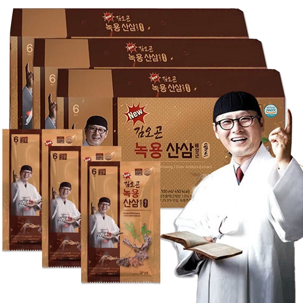 김오곤 녹용 산삼배양근 골드 + 침향환 10개, 3박스 109,000원