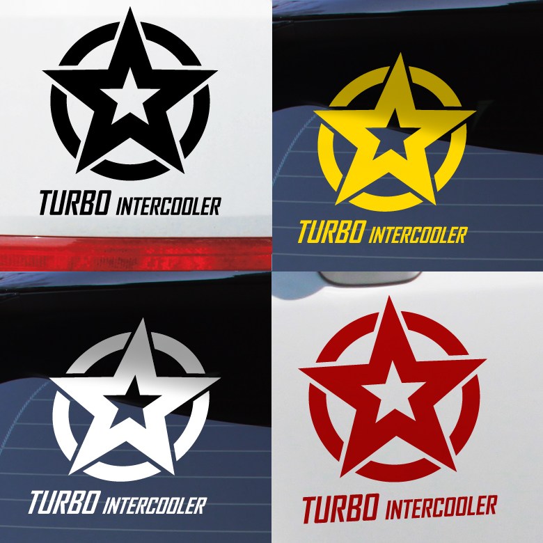 크레코 스타 마크 (2세트) 자동차 스티커, 옐로우, 2개 4,200원