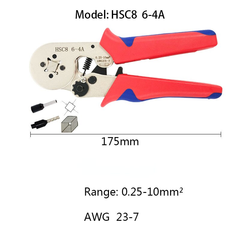 관형 크림핑 도구 관형 터미널 크림핑 펜치 세트, 다중 사양 다기능 크림핑 펜치 74,000원