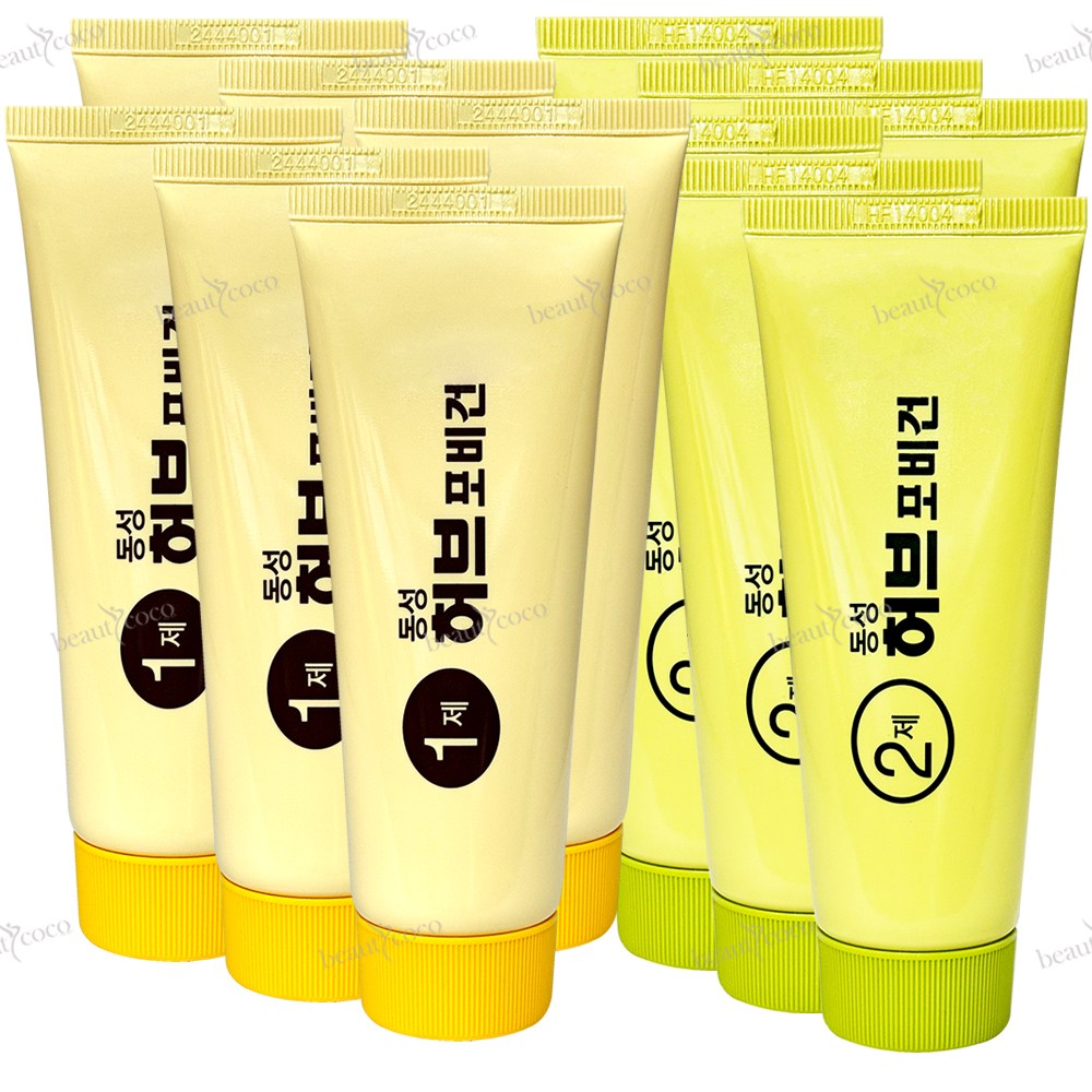 동성제약 허브 포비건 PPD없는 옻않타는 스피디 칼라 크림 염색약 1, 2제 각 70g 천연유래성분, 2호자연스런흑색, 6개 60,000원