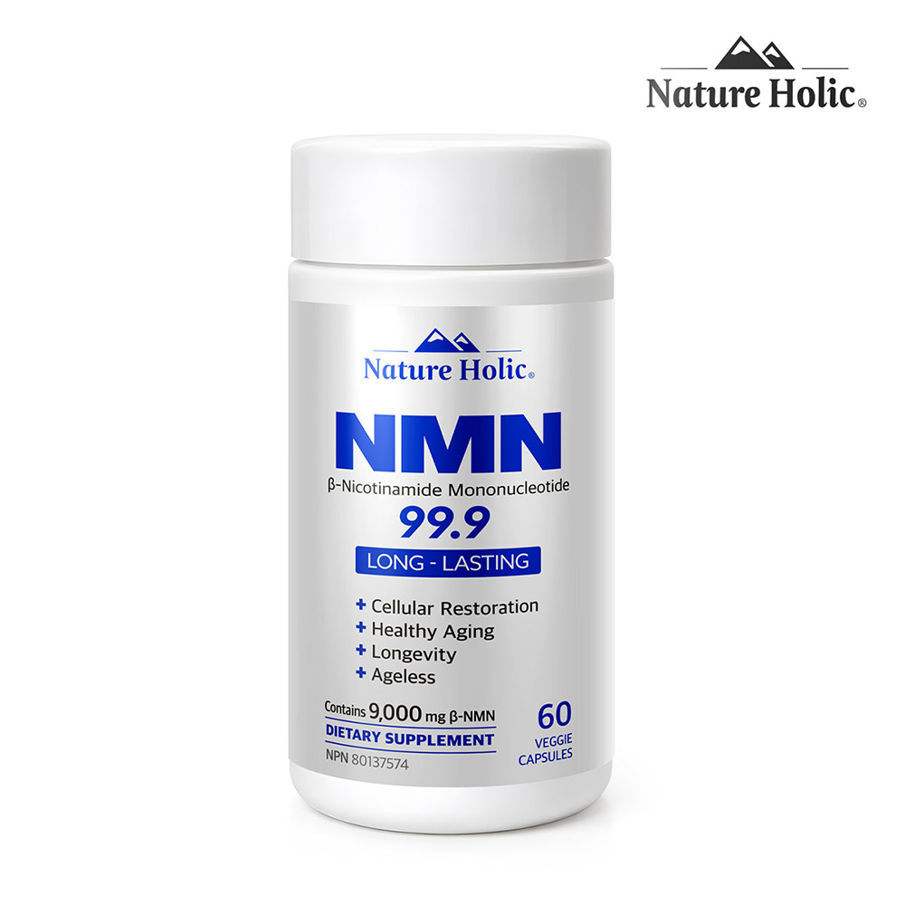 네이처홀릭 캐나다 직구 건강 영양제 고순도 NMN 엔엠엔 99.9% 1병 60캡슐, 1개, 60정 49,800원