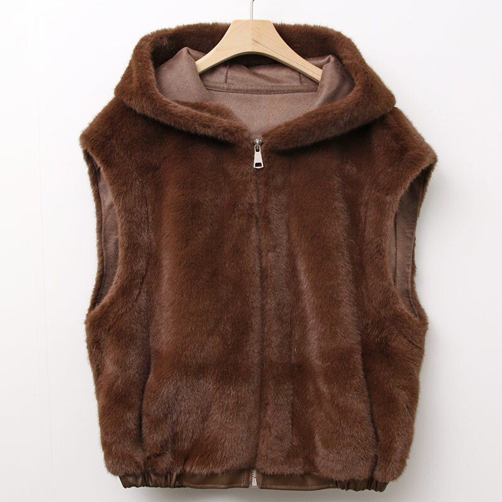 와우캠프 여성 겨울 후드 퍼조끼 보송보송 골프 패딩 베스트 골프웨어 74,620원