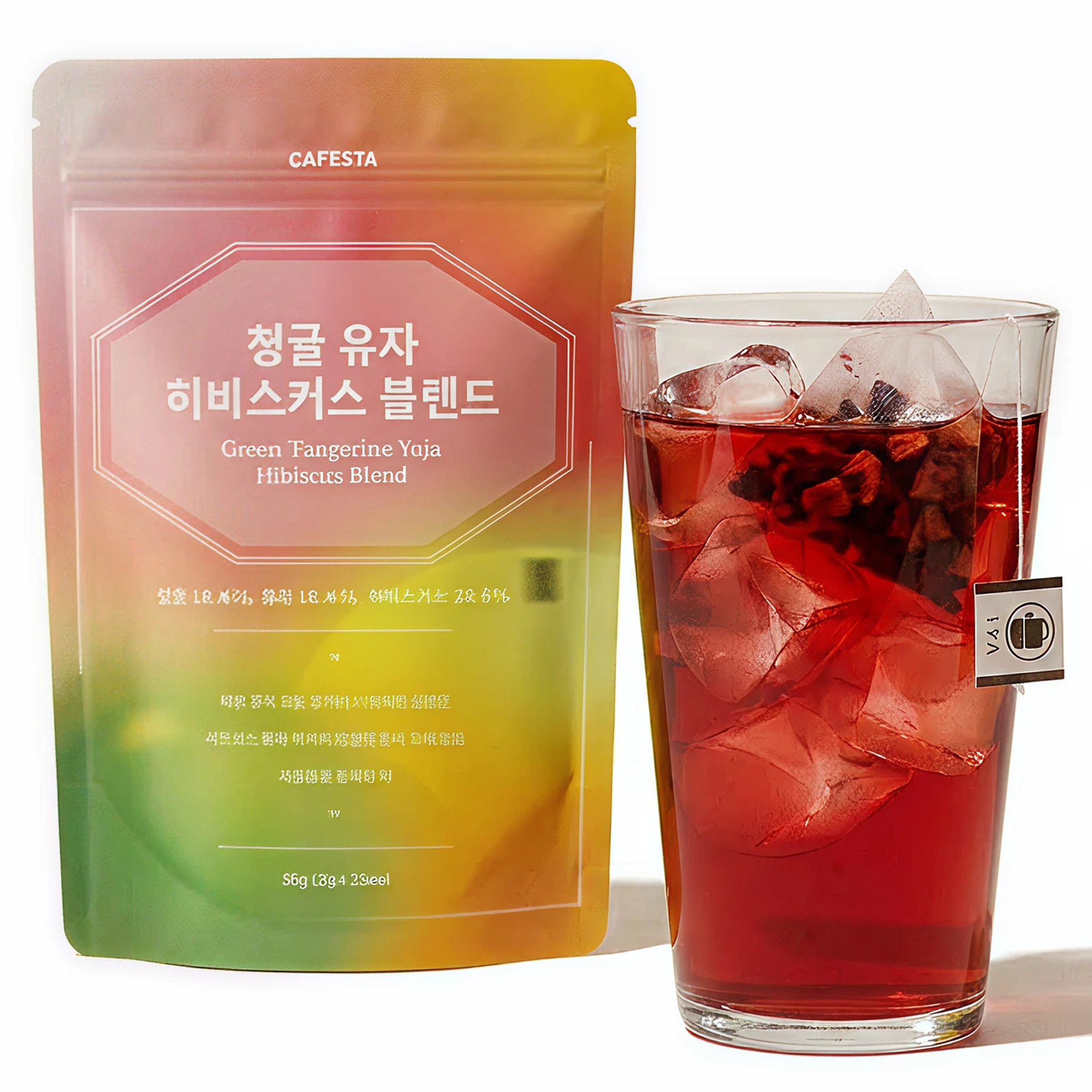 [카페스타] 청귤 유자 히비스커스 상큼 달콤 블렌딩티 시트러스 과일차, 1개, 25개입, 50g 16,900원