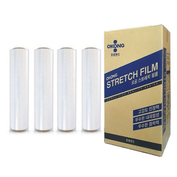 오공 스트레치필름 18mic 500mm 300M 공업용랩 포장랩 30,200원
