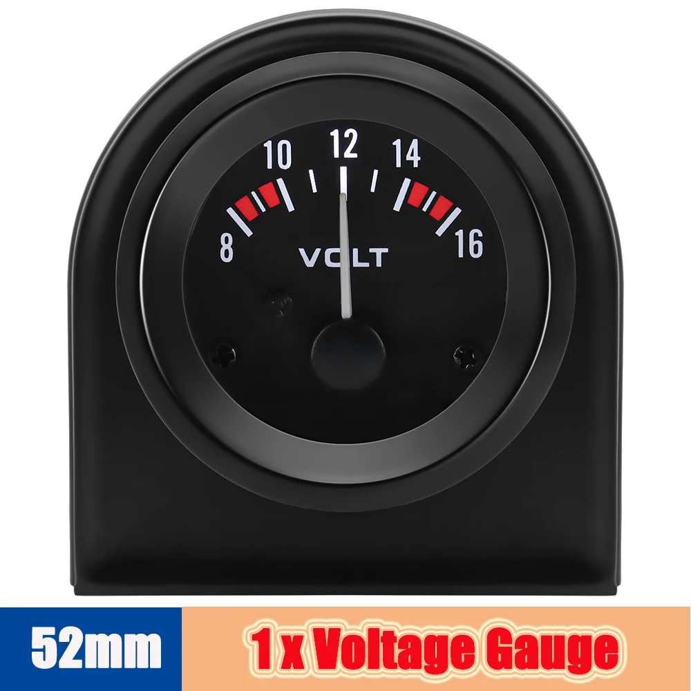 센서가있는 자동 온도 측정기 1/8 NPT 52mm LED 디지털 오일/수온 표시기 PSI 프레스 블랙 게이지 맞춤 가 14,000원