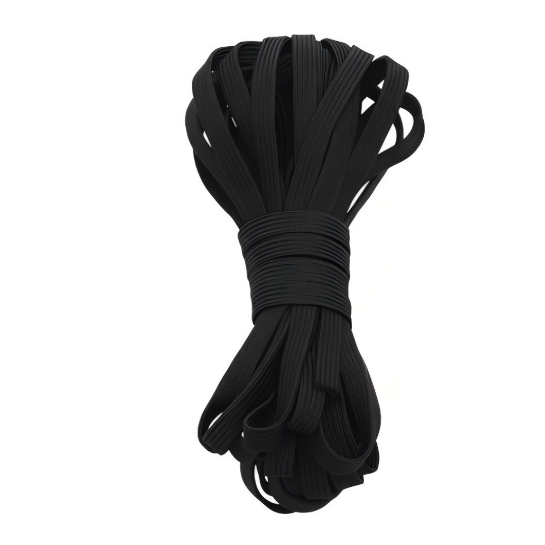 고탄력 납작 바지 고무 줄 밴드10m, 블랙10mm, 1개 9,980원