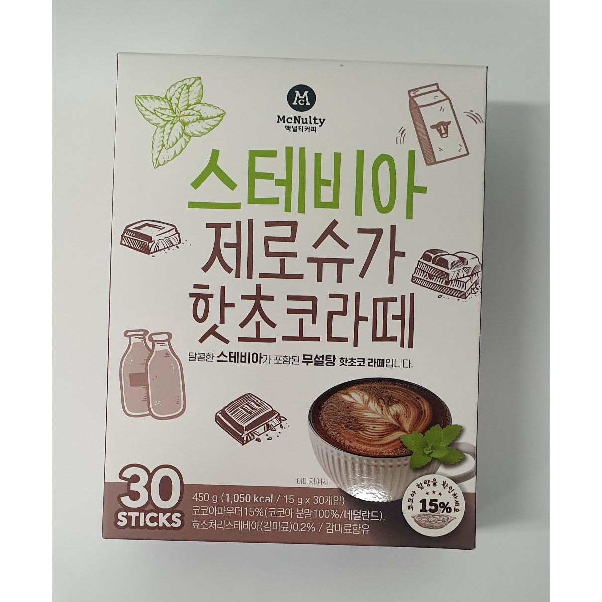 맥널티커피 스테비아 제로슈가 핫초코 라떼 31,420원