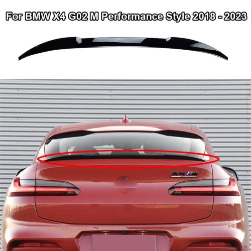 리어 스포일러 호환 글로스 트렁크 윙 ABS 테일 게이트 스플리터 립 키트 BMW X4 G02 M 2018 2019 2020 2021 2022 2023 51,200원