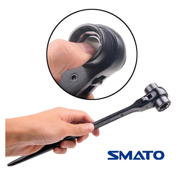 라쳇렌치 4in1 라쳇 하나로 4가지기능 10-14 13-17 14-19 17-21 19-24 양쪽 양면 라쳇트렌치 깔깔이 라쳇핸들 라체트 렌치 바퀴 핸들 손잡이 스패너 기어 1개 17,450원