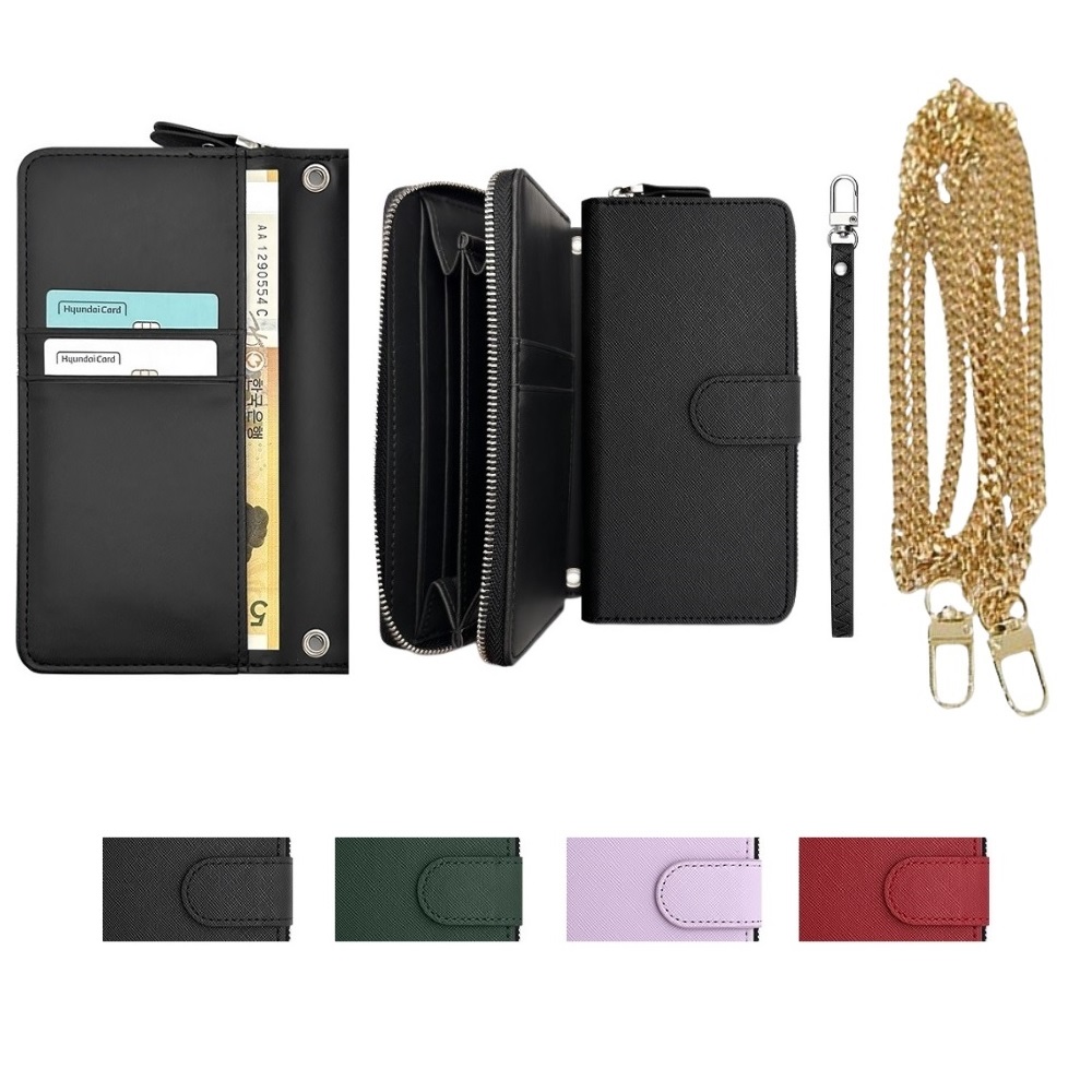 갤럭시 점프2 케이스 SM-M336K 가죽 (뉴뉴) 뉴쁠랑뜨 사필레 2IN1 (손목 스트랩 + 메탈올체인 목걸이줄) 카드 지폐 수납 자석 지갑 28,400원