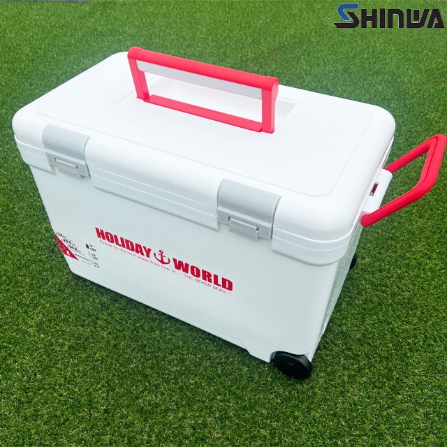 신와 아이스박스 홀리데이 랜드 월드 캠핑 낚시용아이스박스 쿨백 차량용 33L, 화이트레드 54,200원